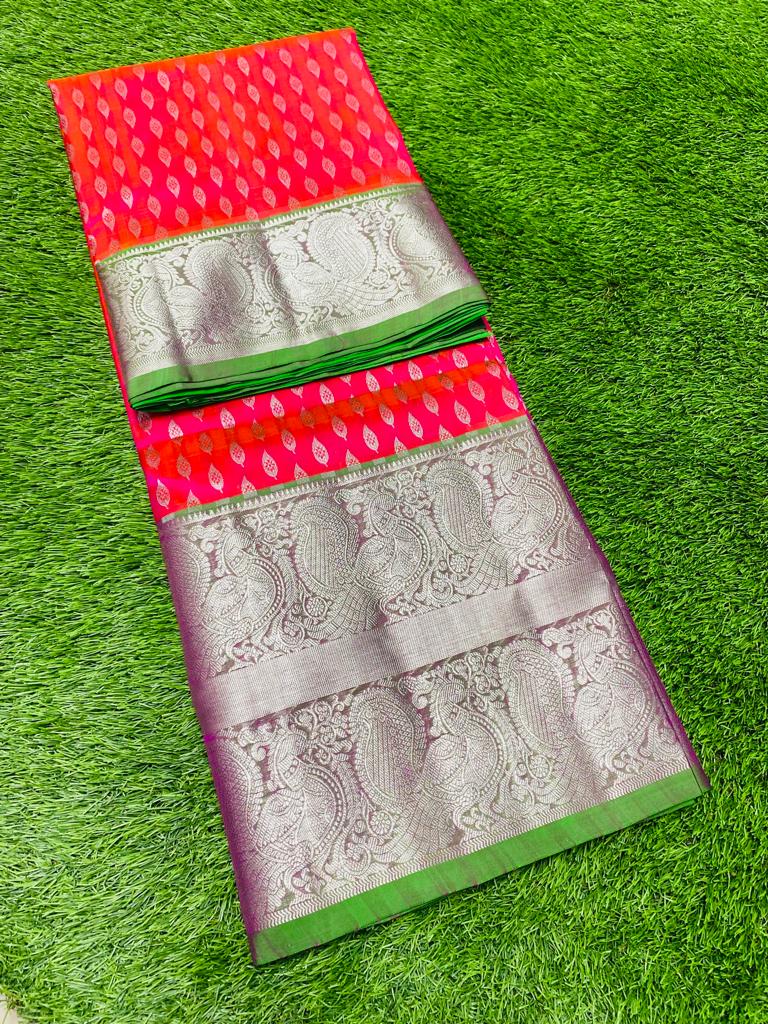 Pure venkatagiri handloom pattu saree – www.vannamayil.com