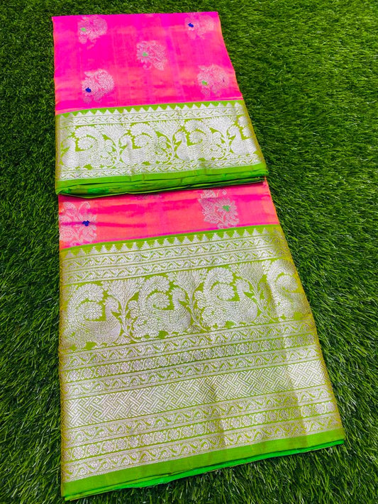 Pure venkatagiri handloom pattu saree - Vannamayil Fashions