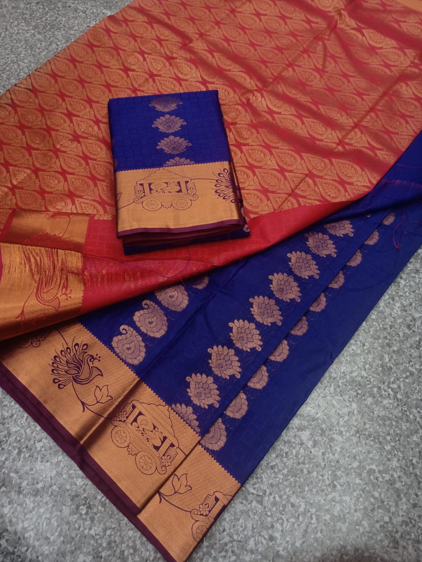 Semi silk saree - Vannamayil Fashions