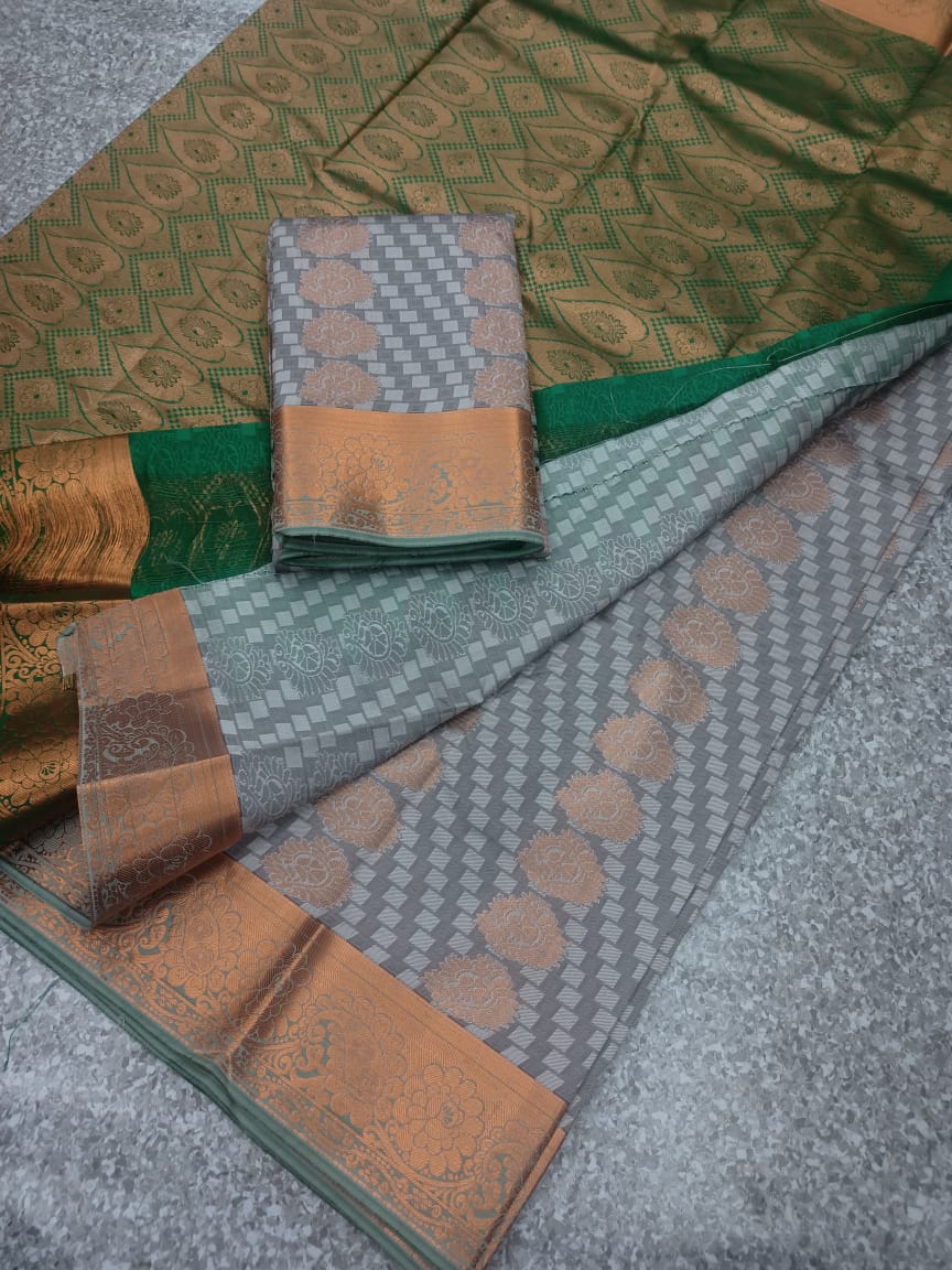 Semi silk saree - Vannamayil Fashions