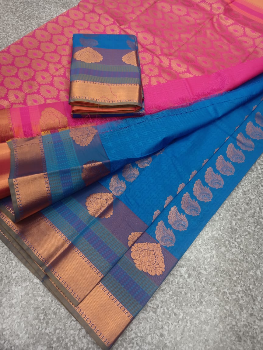 Semi silk saree - Vannamayil Fashions