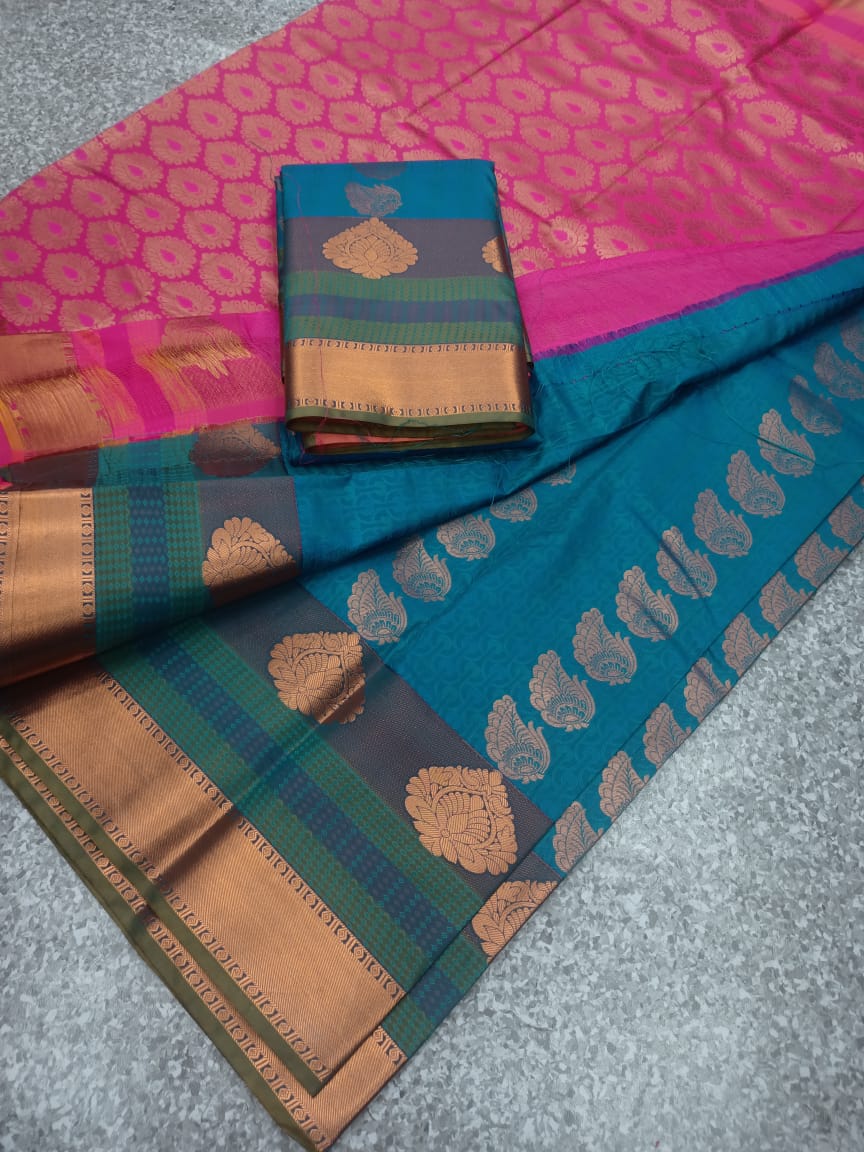 Semi silk saree - Vannamayil Fashions