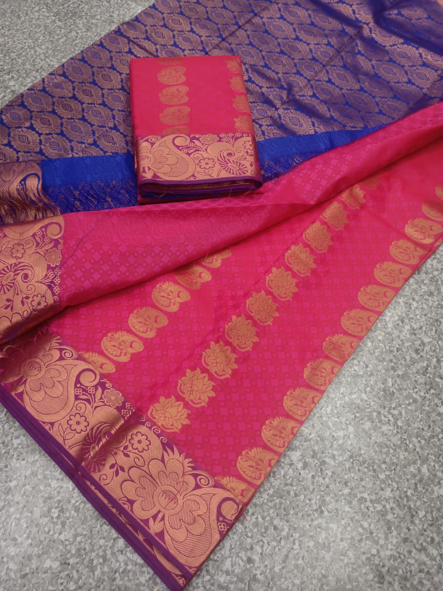 Semi silk saree - Vannamayil Fashions
