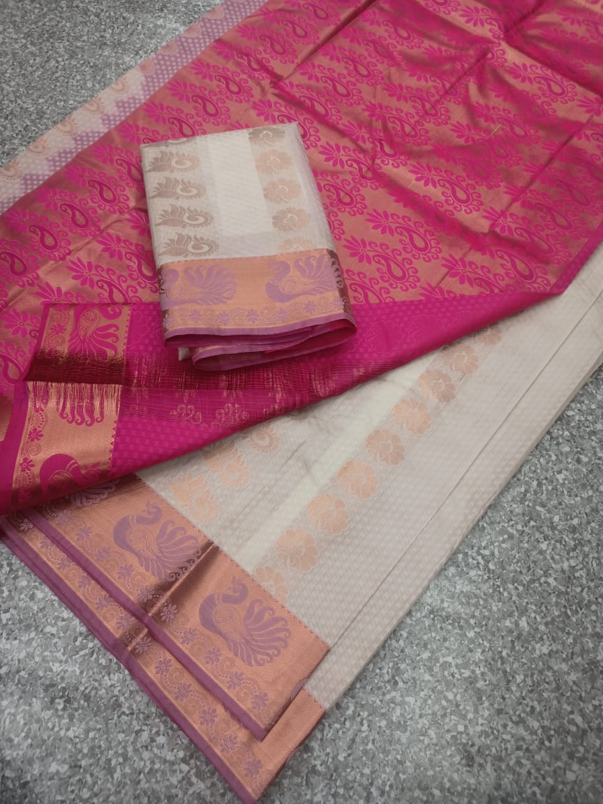 Semi silk saree - Vannamayil Fashions