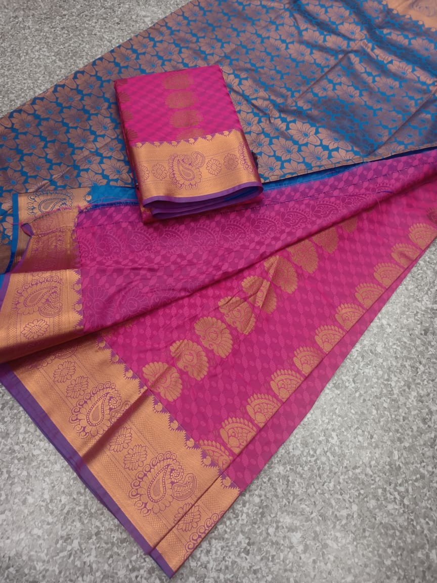 Semi silk saree - Vannamayil Fashions
