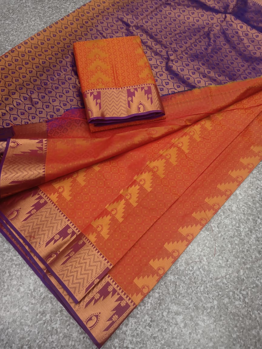 Semi silk saree - Vannamayil Fashions