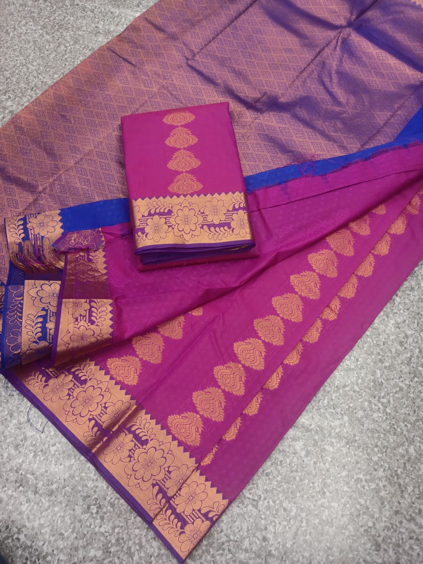 Semi silk saree - Vannamayil Fashions