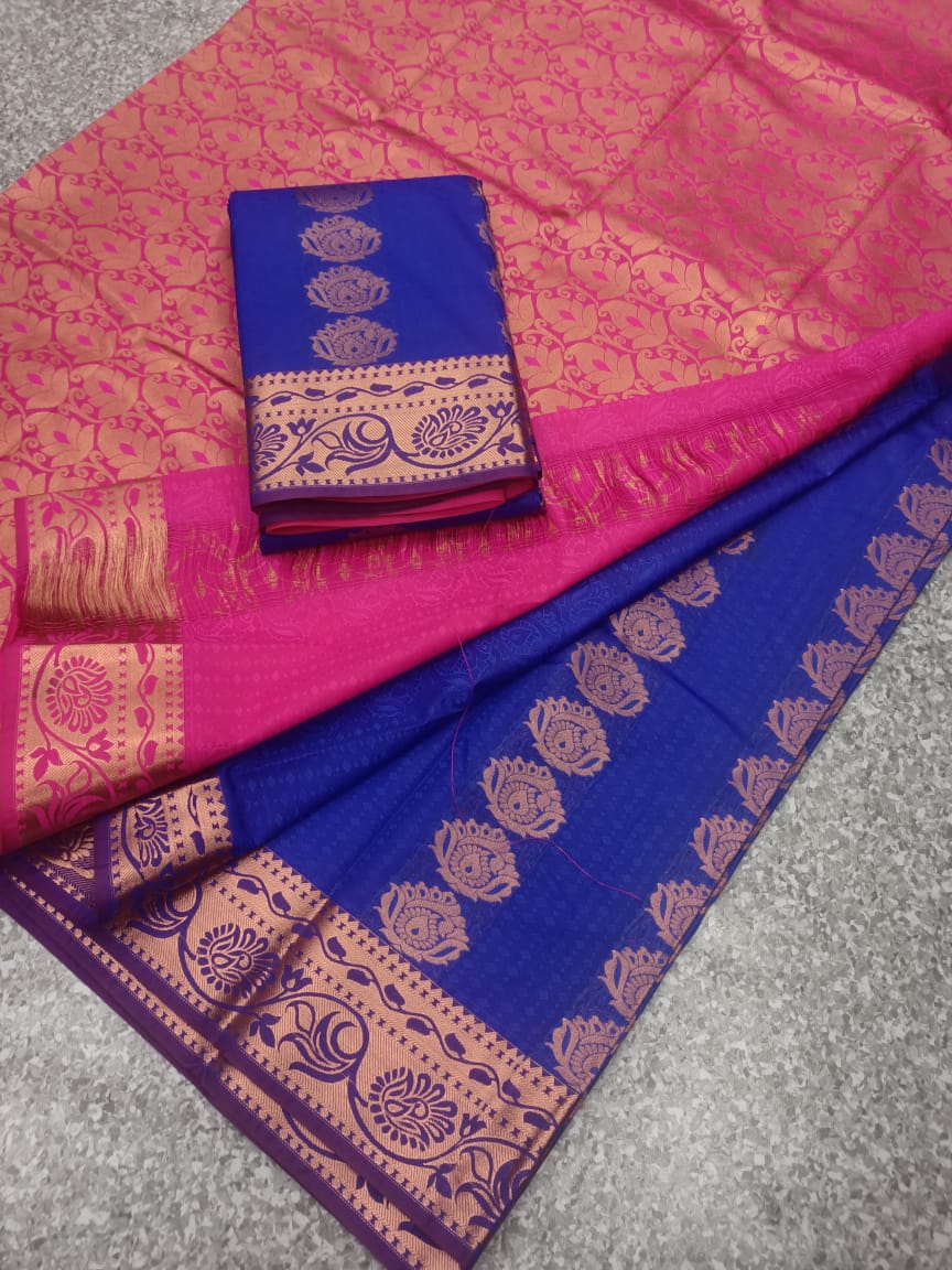 Semi silk saree - Vannamayil Fashions