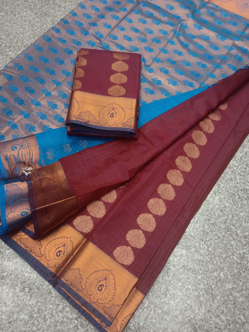 Semi silk saree - Vannamayil Fashions