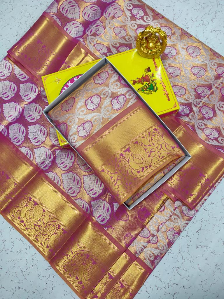 Shining semi silk tissue saree - Vannamayil Fashions