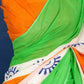 Soft mulmul cotton tri color saree - Vannamayil Fashions
