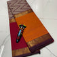 Vanasingaram mubagam zigzag design pure cotton saree - Vannamayil Fashions