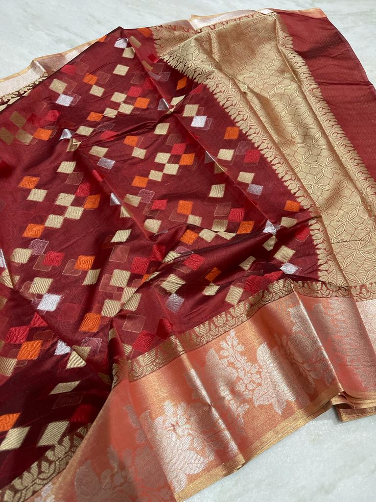 Banarasi cotton saree - Vannamayil Fashions