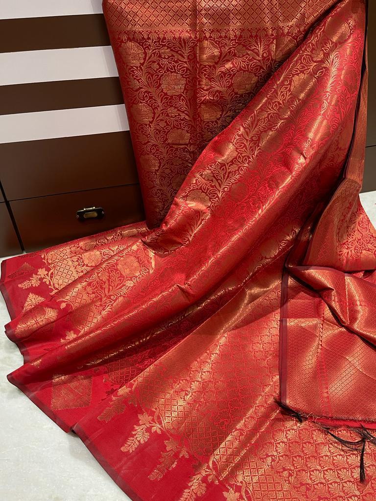 banarasi cotton silk saree - Vannamayil Fashions
