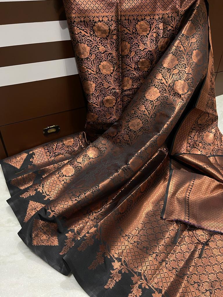 banarasi cotton silk saree - Vannamayil Fashions