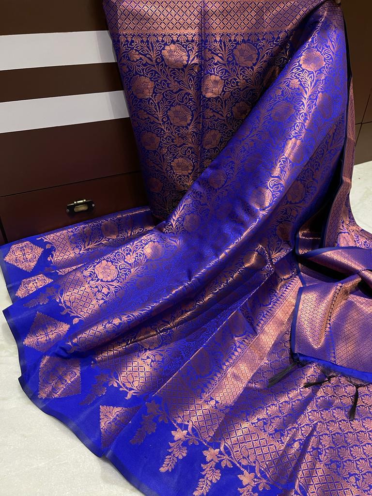 banarasi cotton silk saree - Vannamayil Fashions