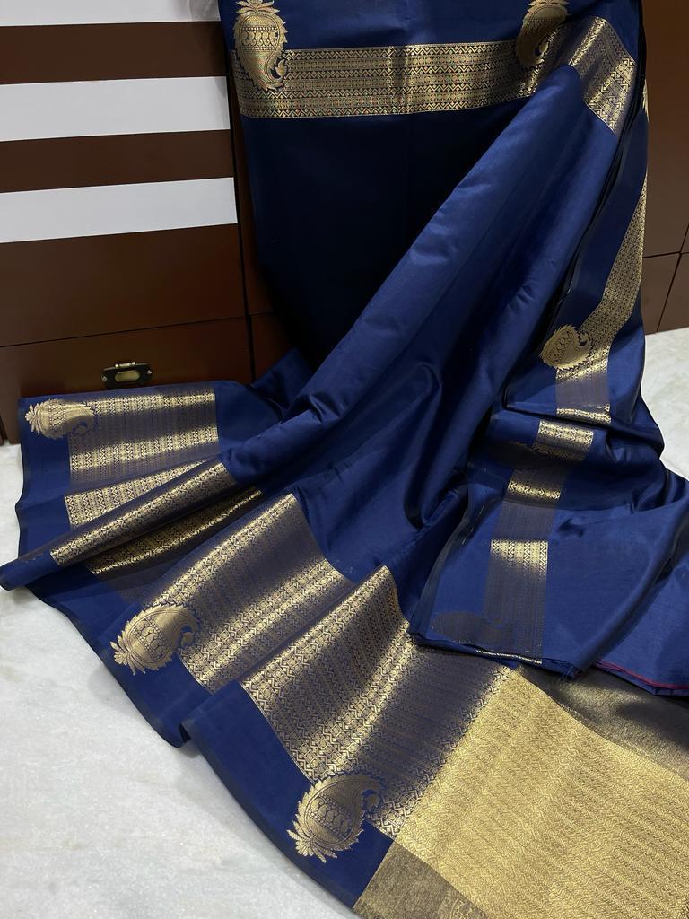 Banarasi cotton soft silk saree