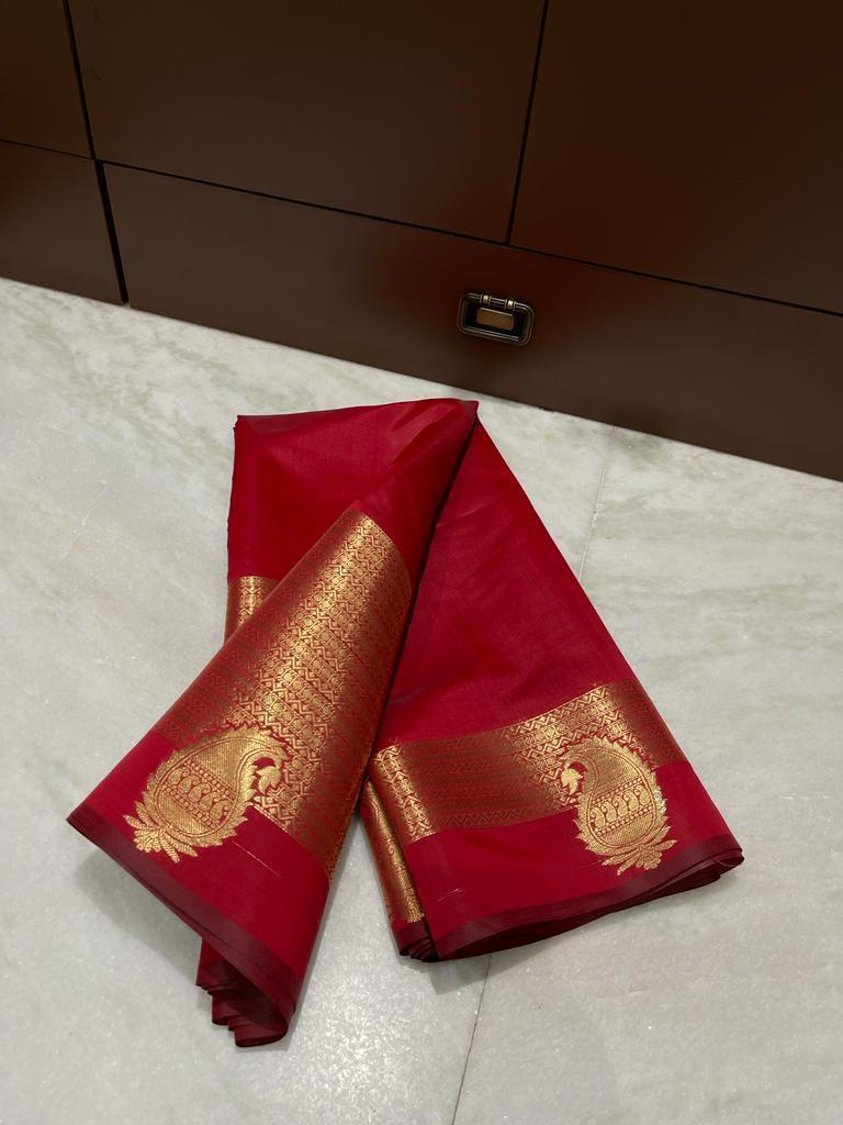 Banarasi cotton soft silk saree