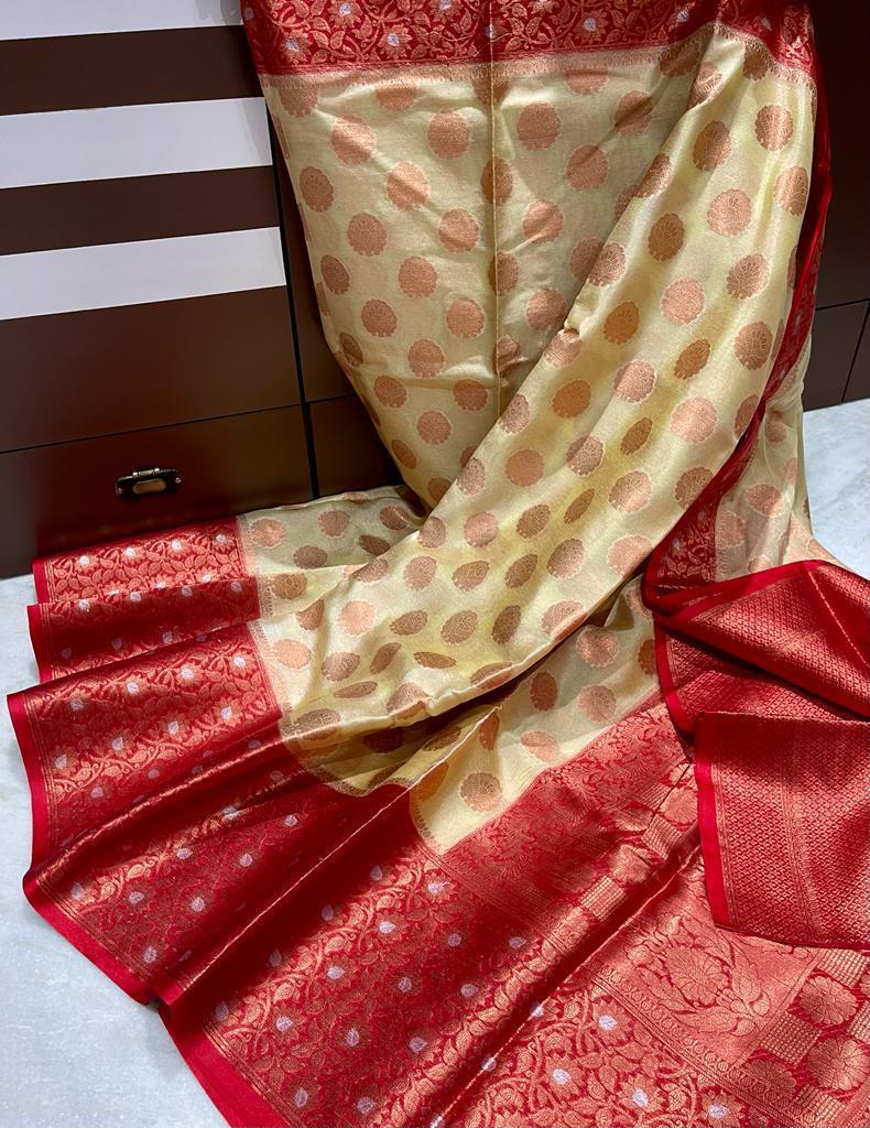 Banarasi dyable warm soft silk saree - Vannamayil Fashions