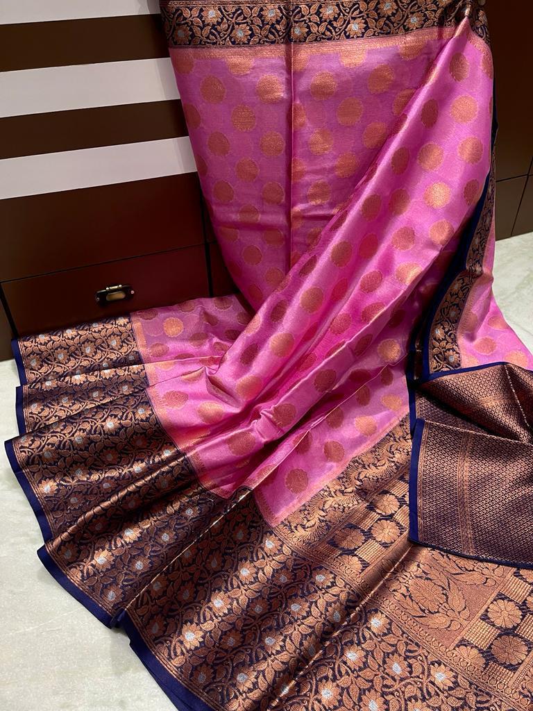 Banarasi dyable warm soft silk saree - Vannamayil Fashions