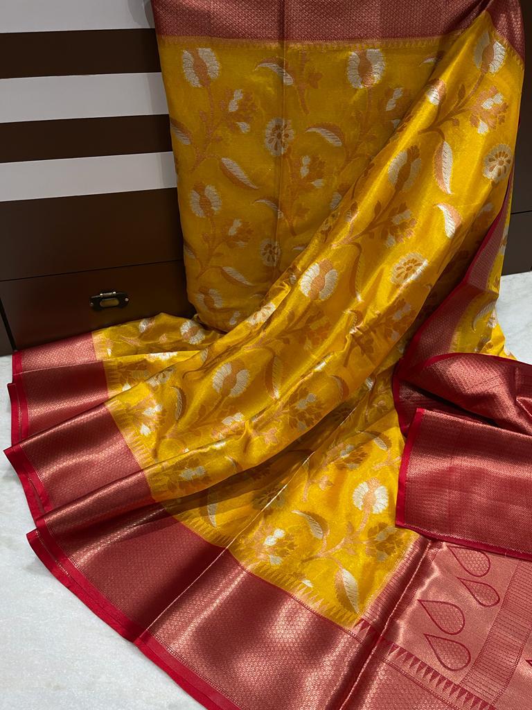 Banarasi dyable warm soft silk saree - Vannamayil Fashions