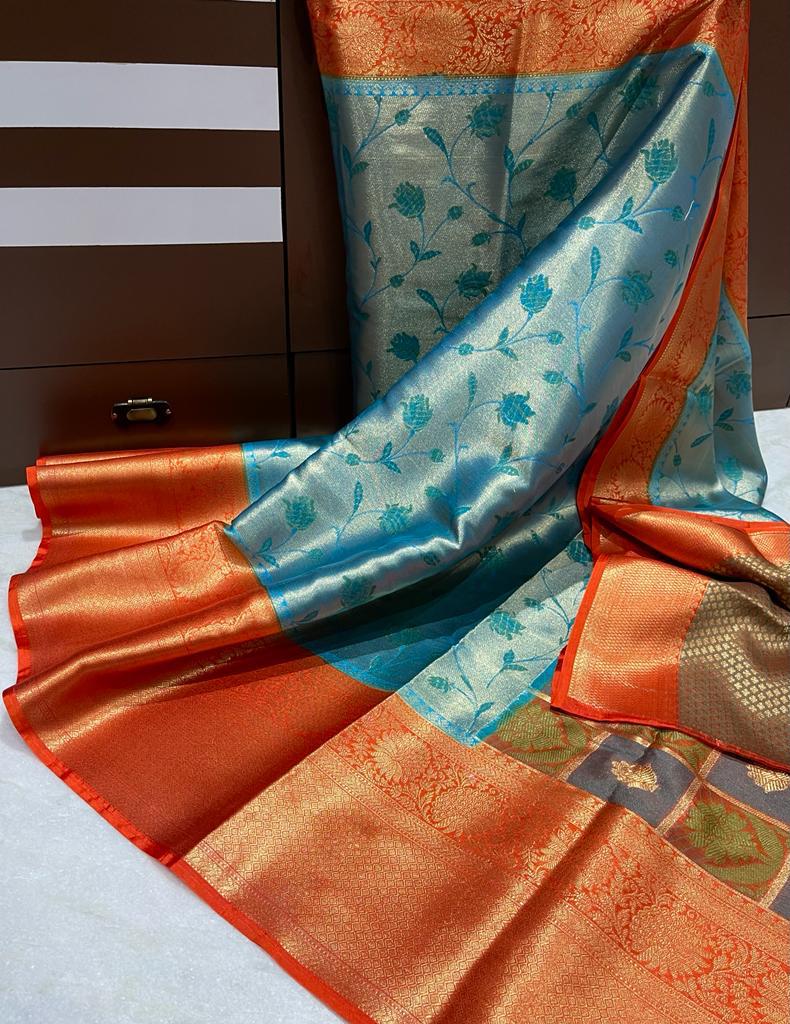 Banarasi semi georgette soft saree - Vannamayil Fashions
