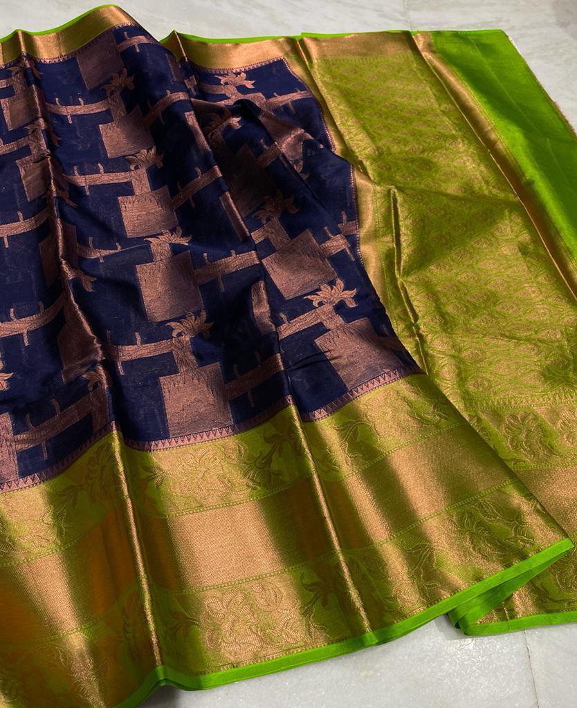 Banarasi warm soft silk saree - Vannamayil Fashions