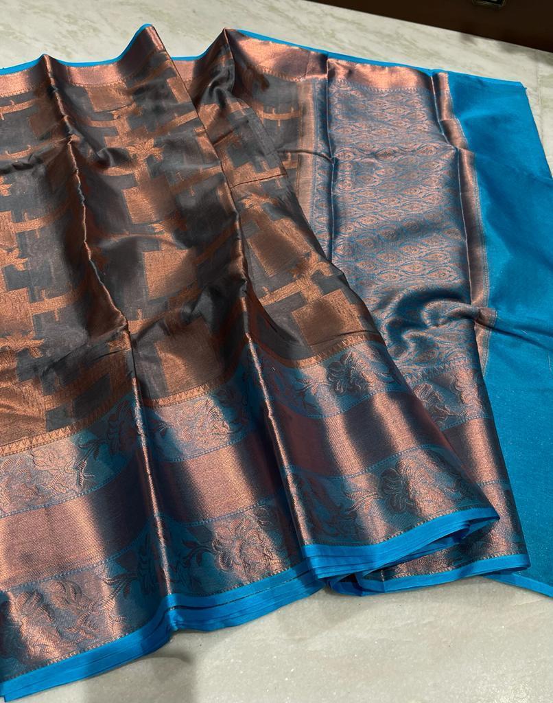 Banarasi warm soft silk saree - Vannamayil Fashions