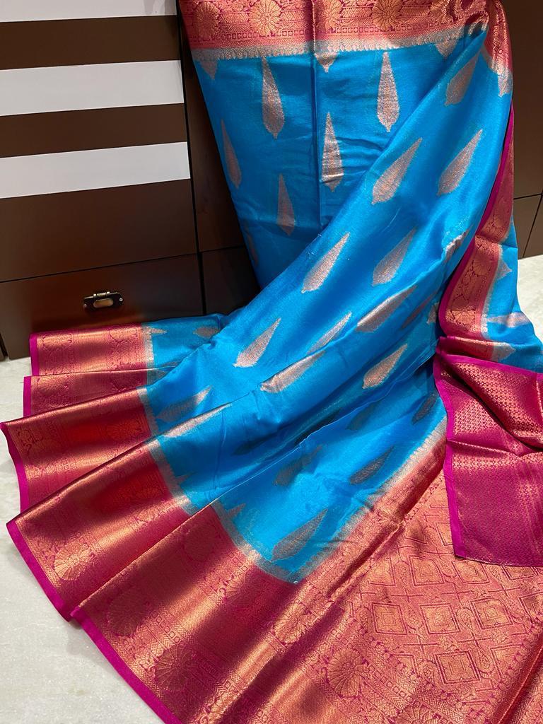 Banarasi warm soft silk saree - Vannamayil Fashions