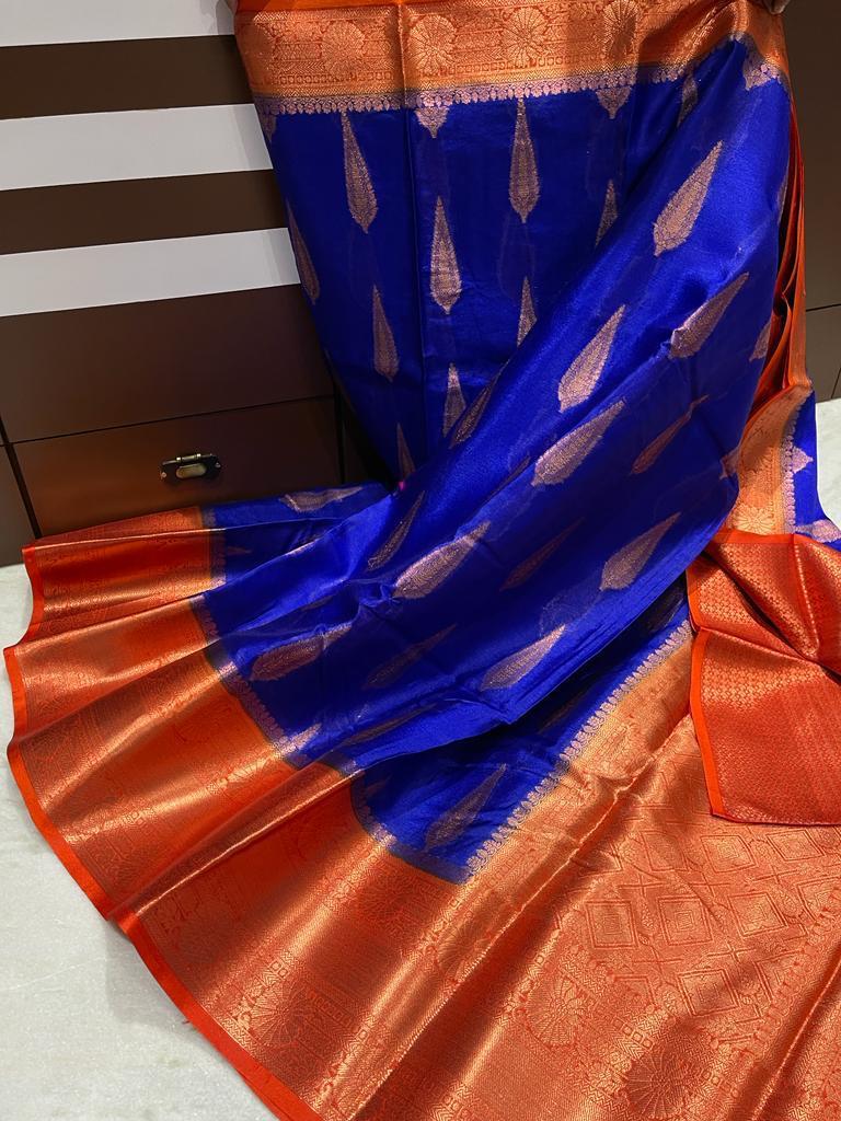 Banarasi warm soft silk saree - Vannamayil Fashions