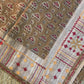 Champa tussar silk kutch embroidery work saree