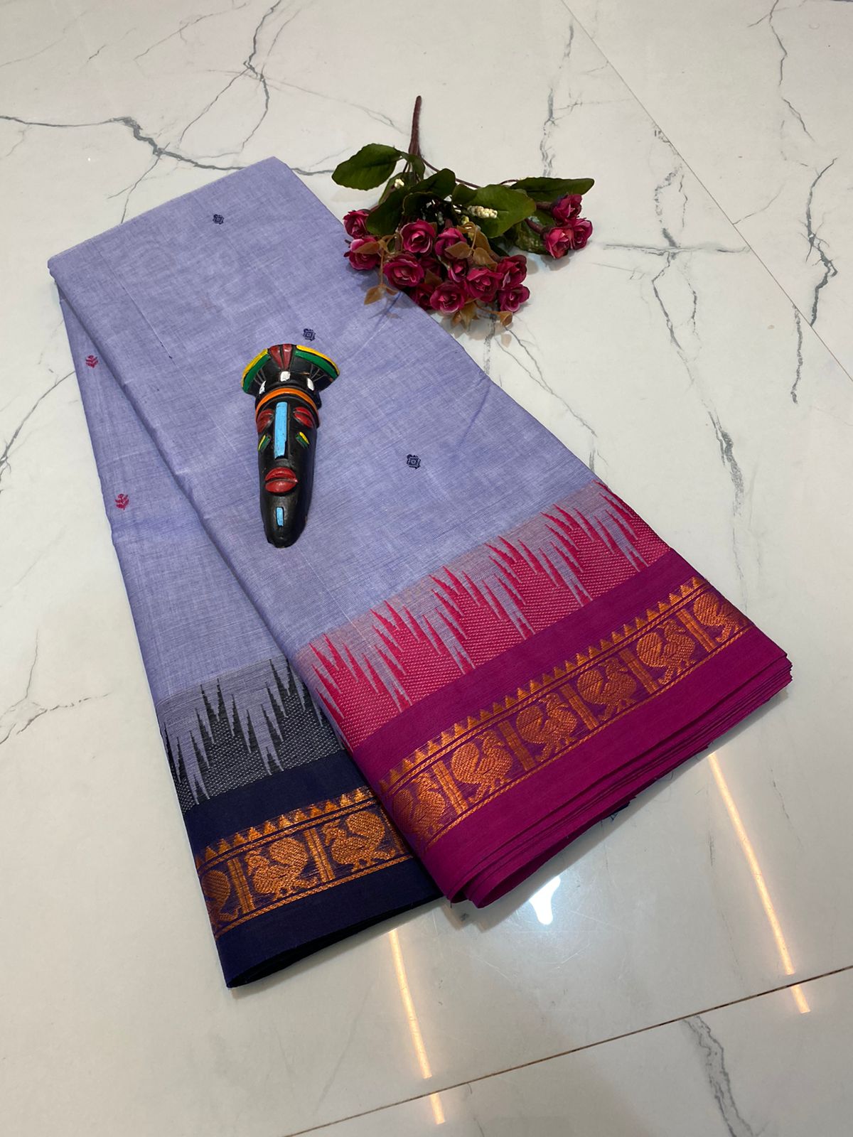 Chettinad Kanchi cotton saree