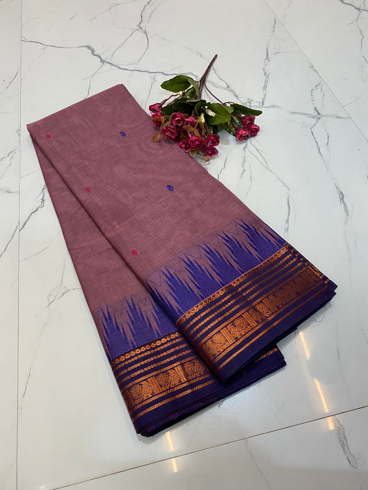Chettinad Kanchi cotton saree
