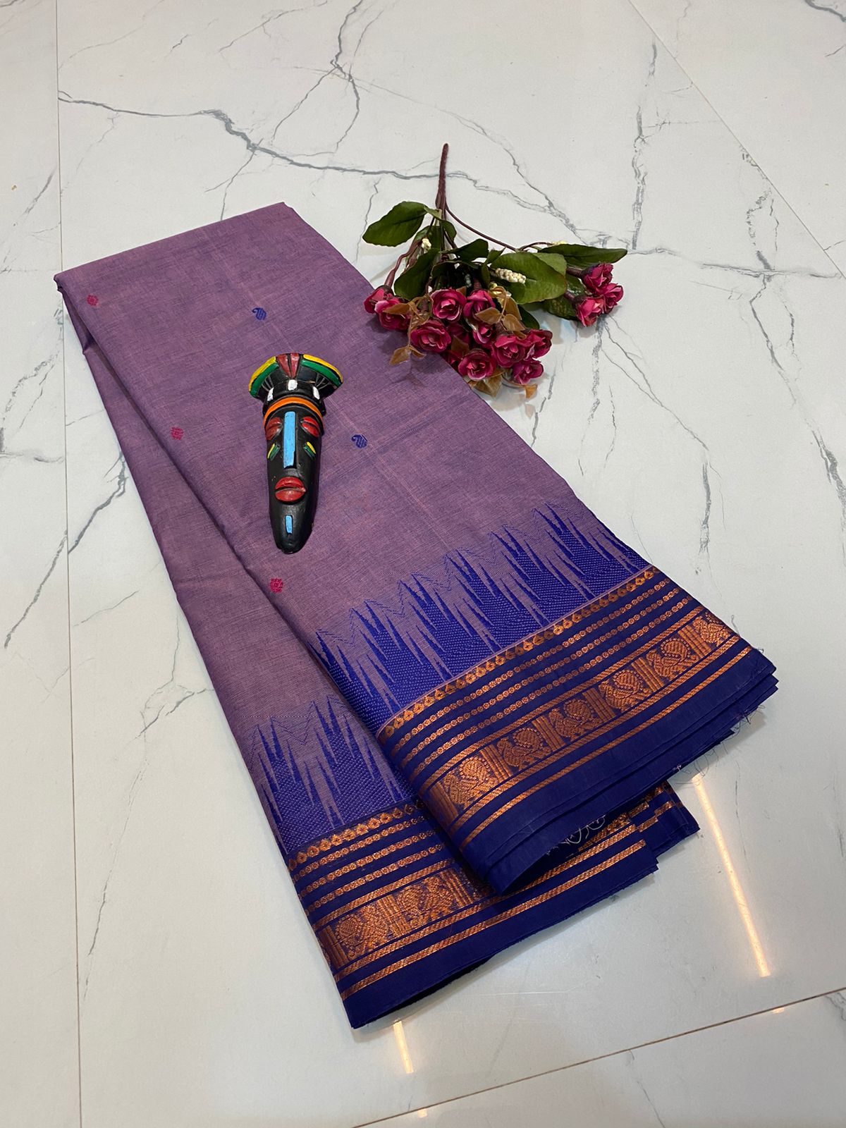 Chettinad Kanchi cotton saree