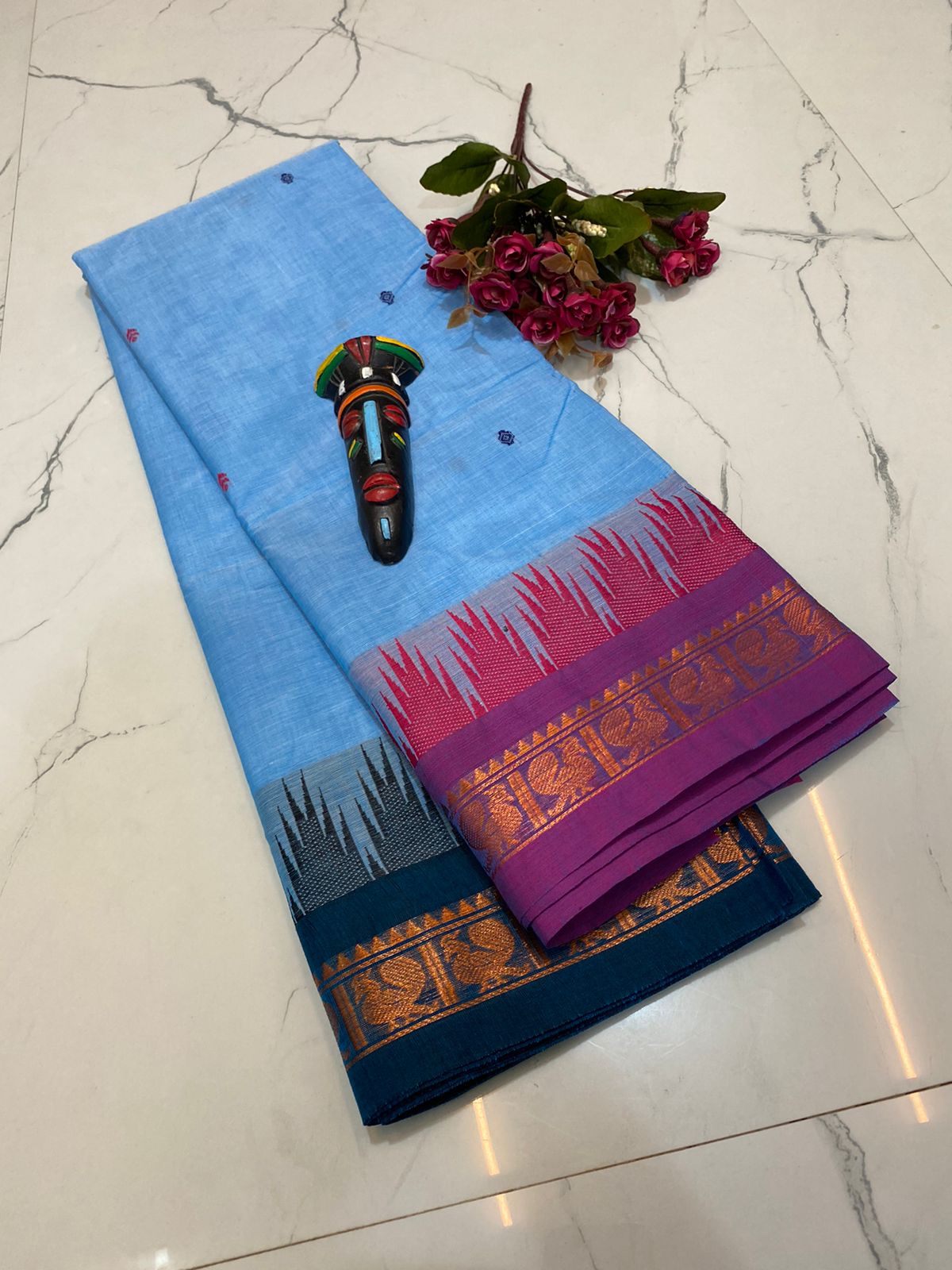 Chettinad Kanchi cotton saree