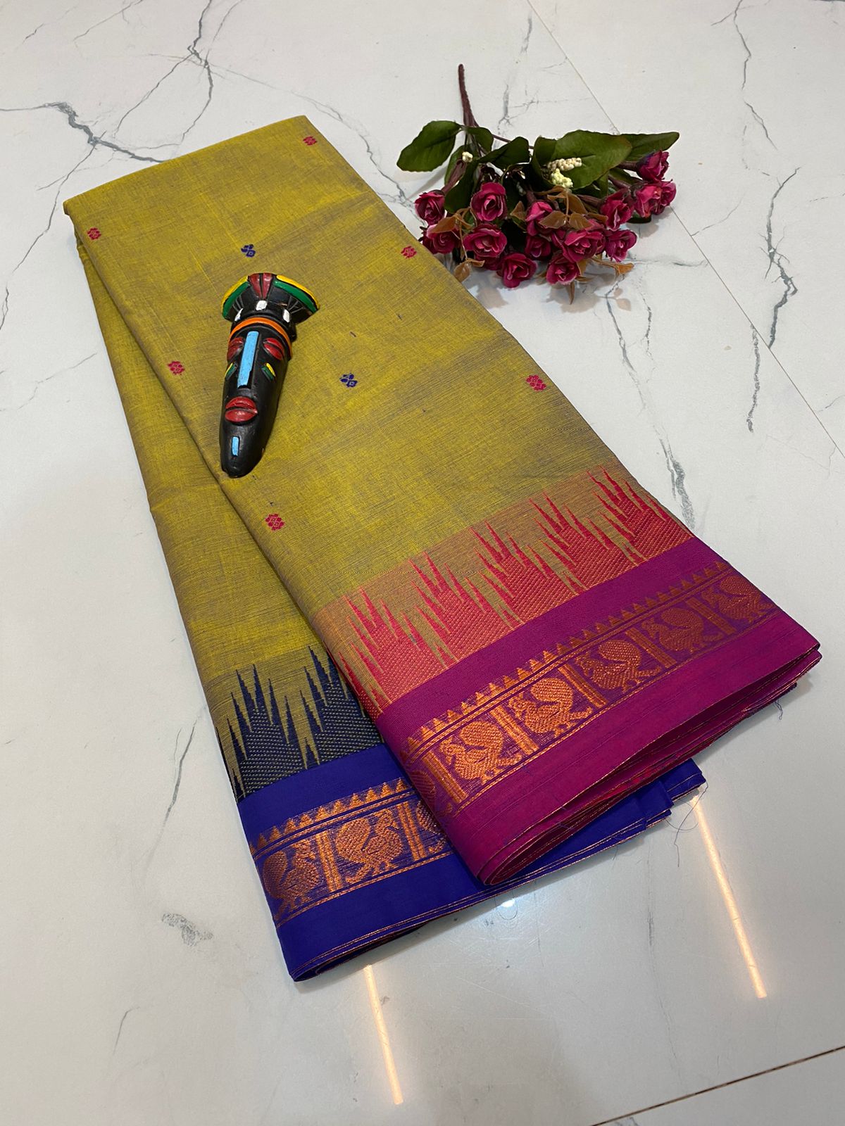 Chettinad Kanchi cotton saree