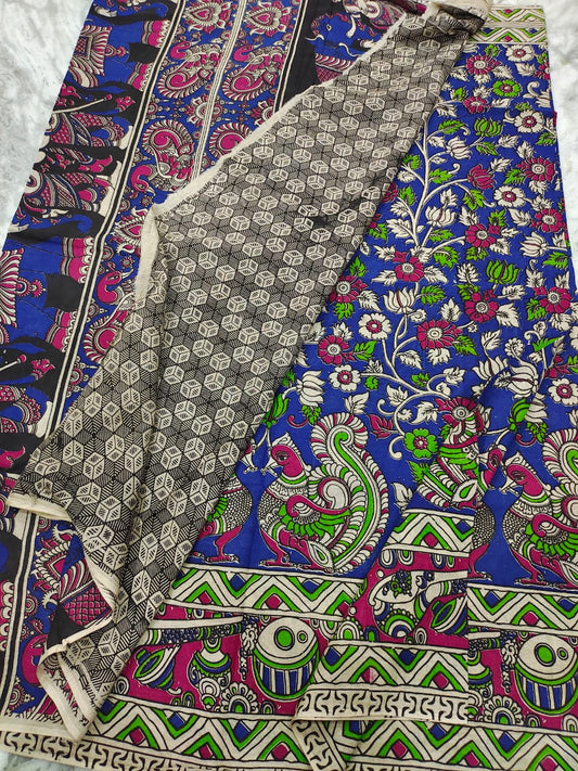 Kalamkari cotton kalamkari design saree - Vannamayil Fashions