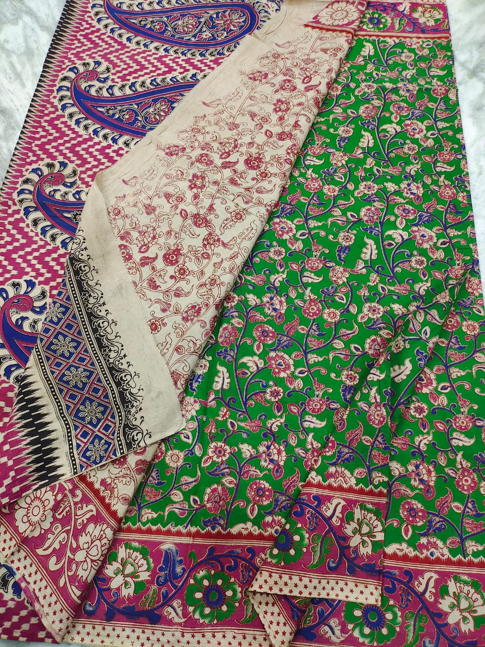 Kalamkari cotton kalamkari design saree - Vannamayil Fashions