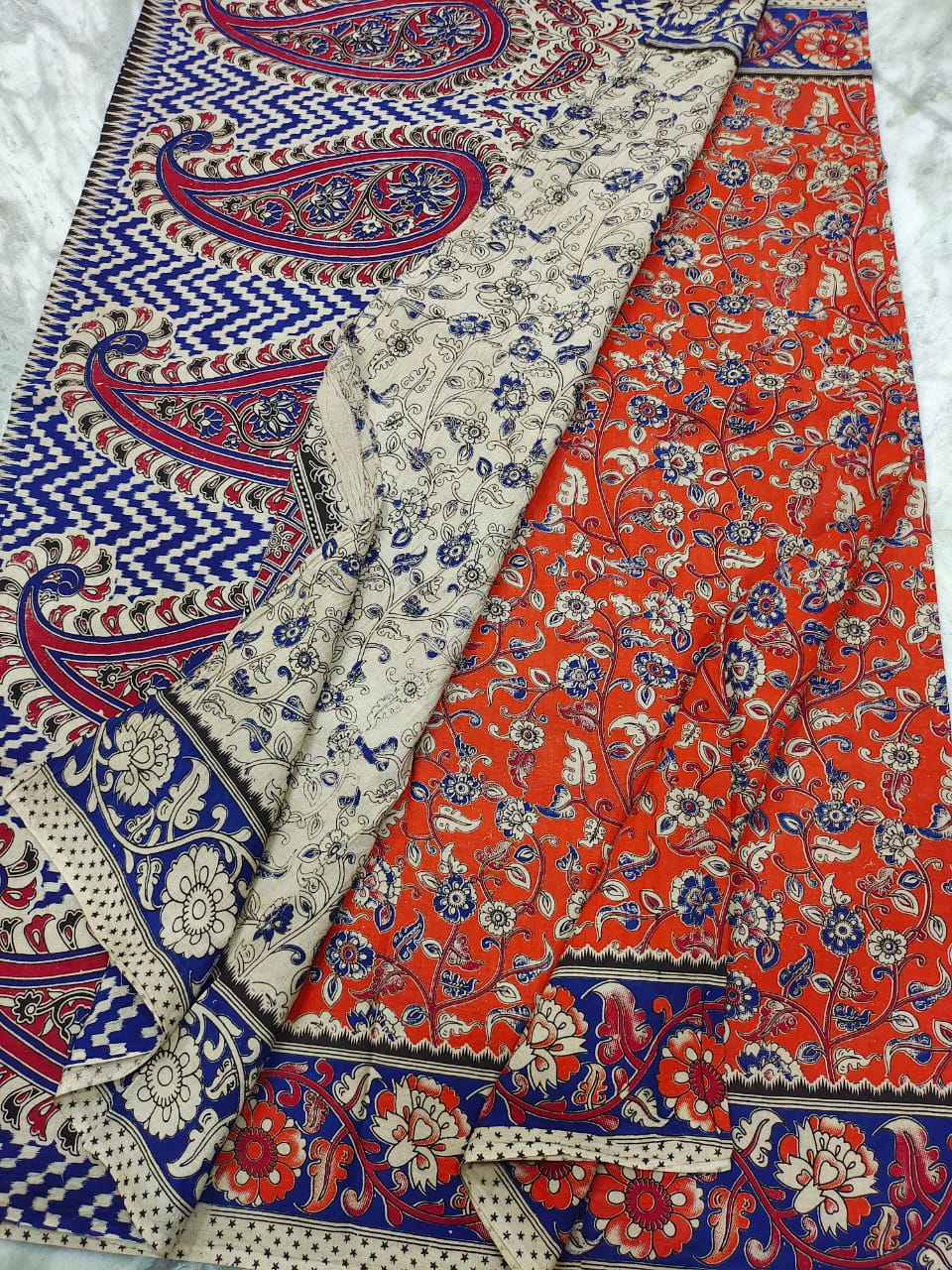 Kalamkari cotton kalamkari design saree - Vannamayil Fashions