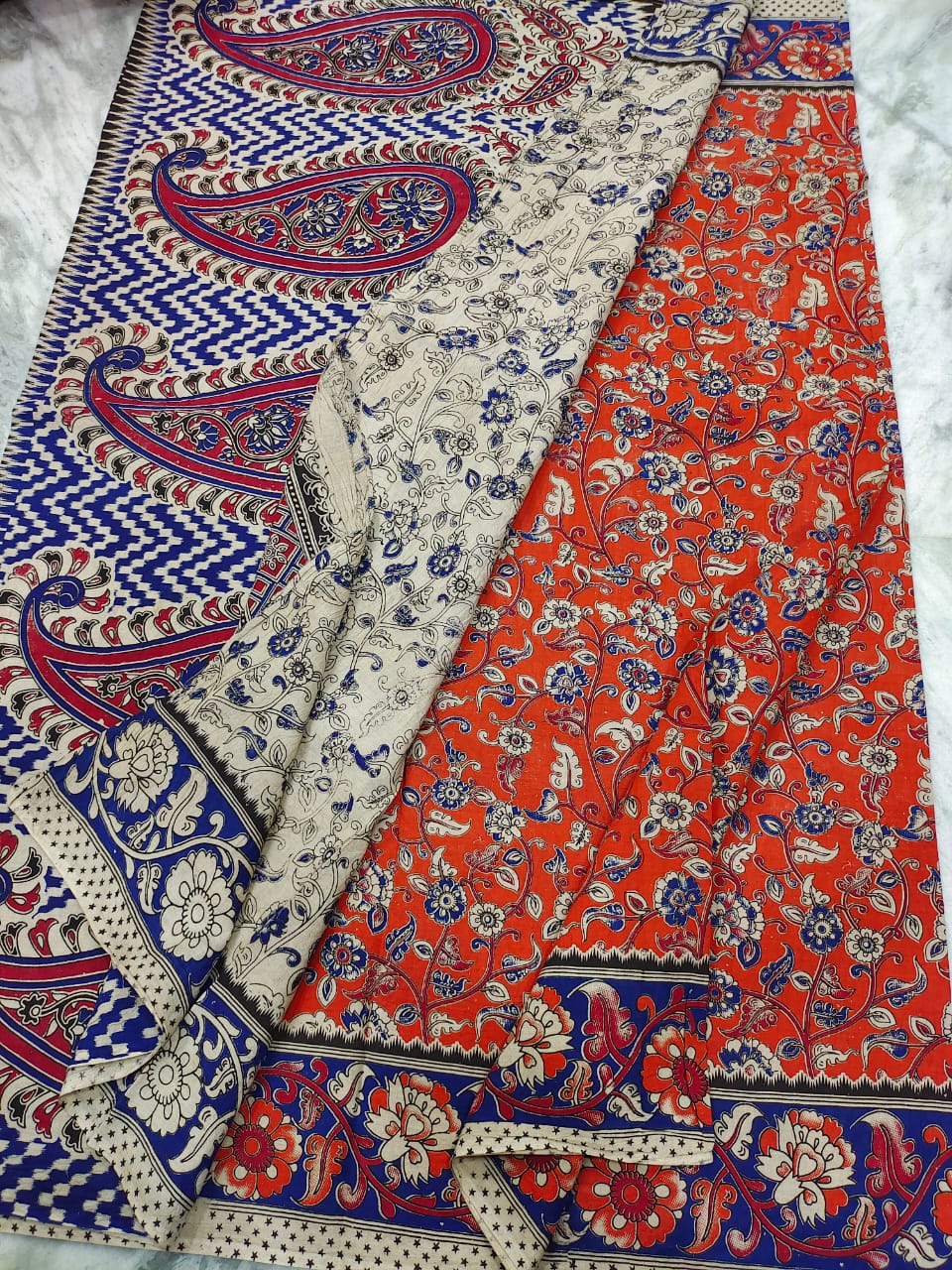 Kalamkari cotton kalamkari design saree - Vannamayil Fashions