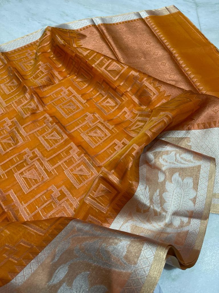 Kora organza soft saree - Vannamayil Fashions
