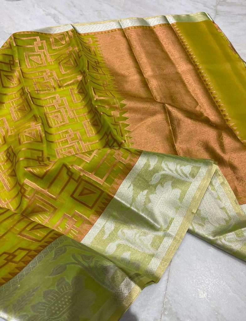 Kora organza soft saree - Vannamayil Fashions