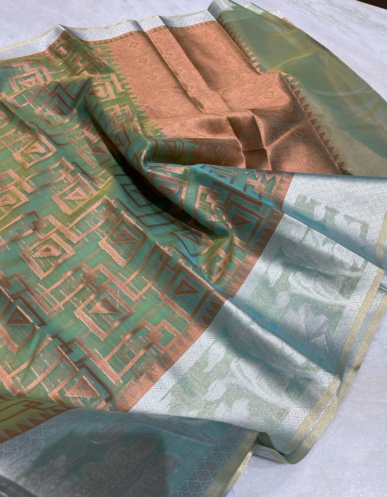 Kora organza soft saree - Vannamayil Fashions