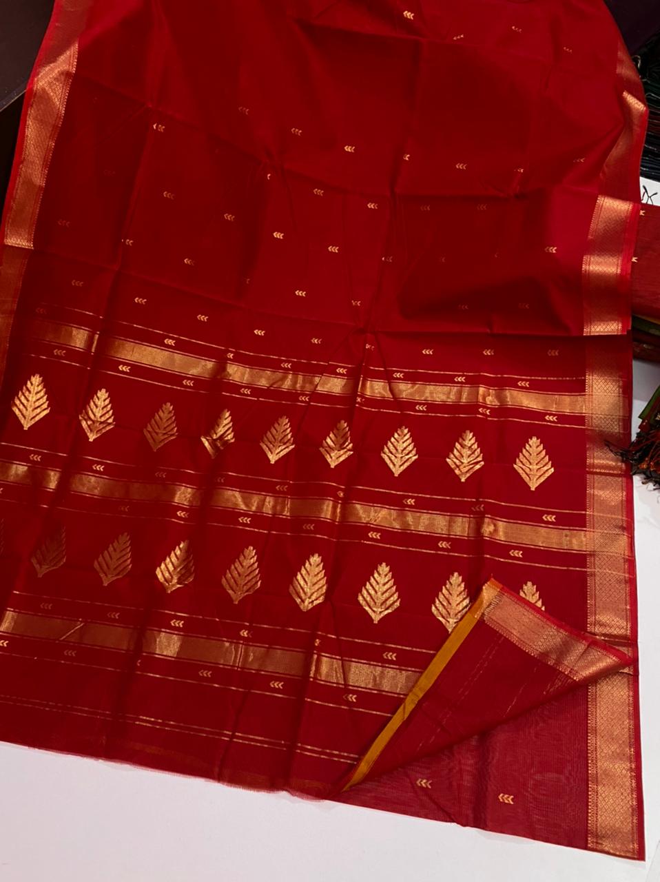 Maheshwari handloom silk cotton saree