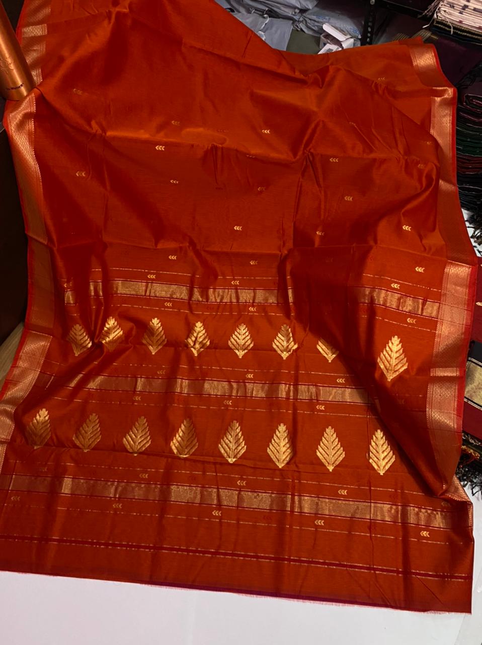 Maheshwari handloom silk cotton saree