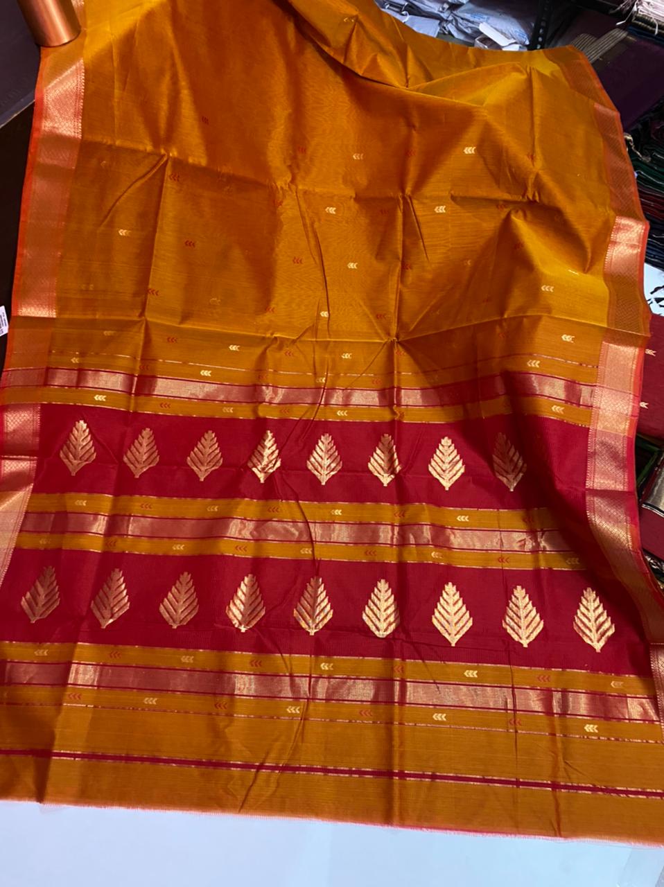 Maheshwari handloom silk cotton saree