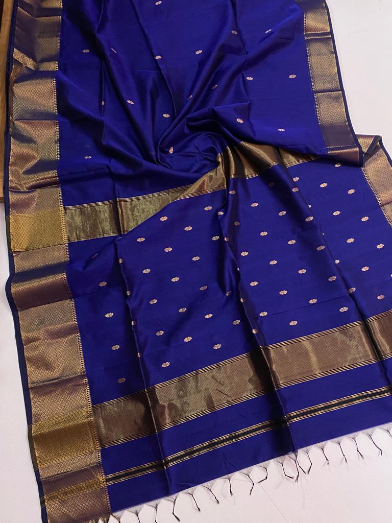 Maheshwari handloom silk cotton saree