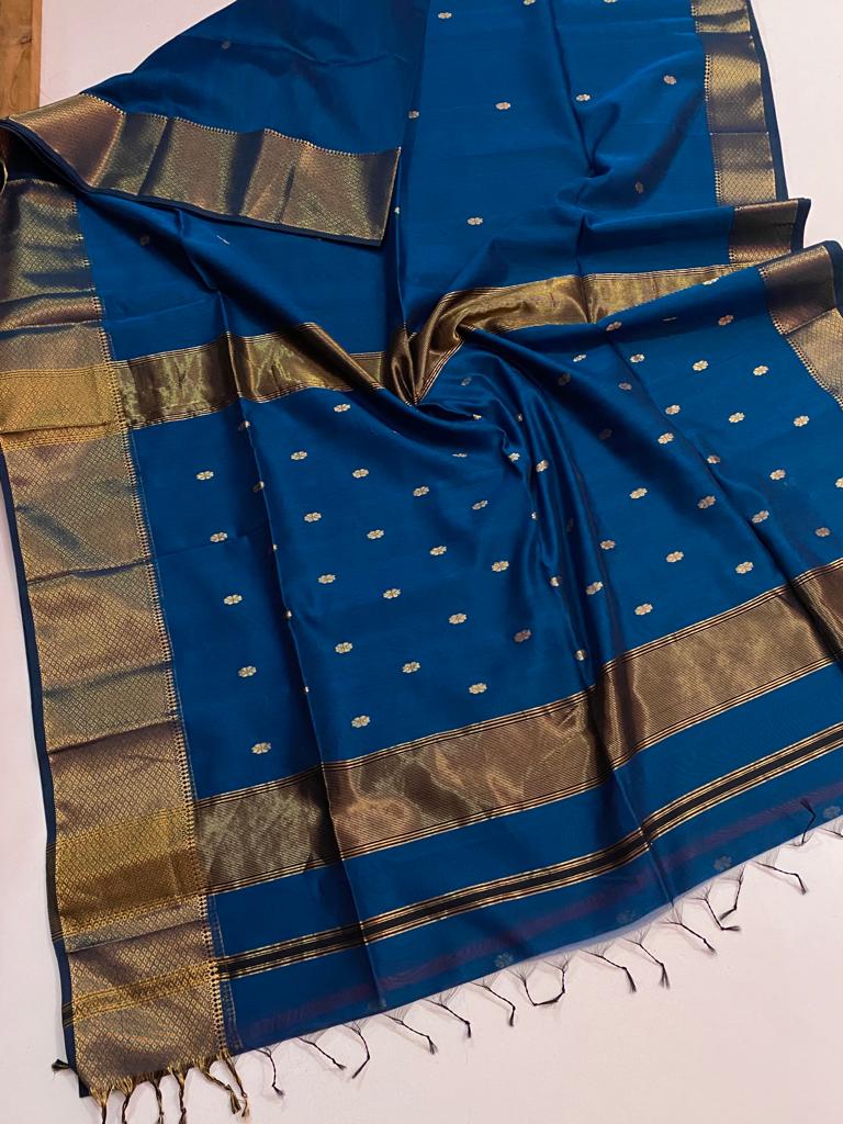 Maheshwari handloom silk cotton saree
