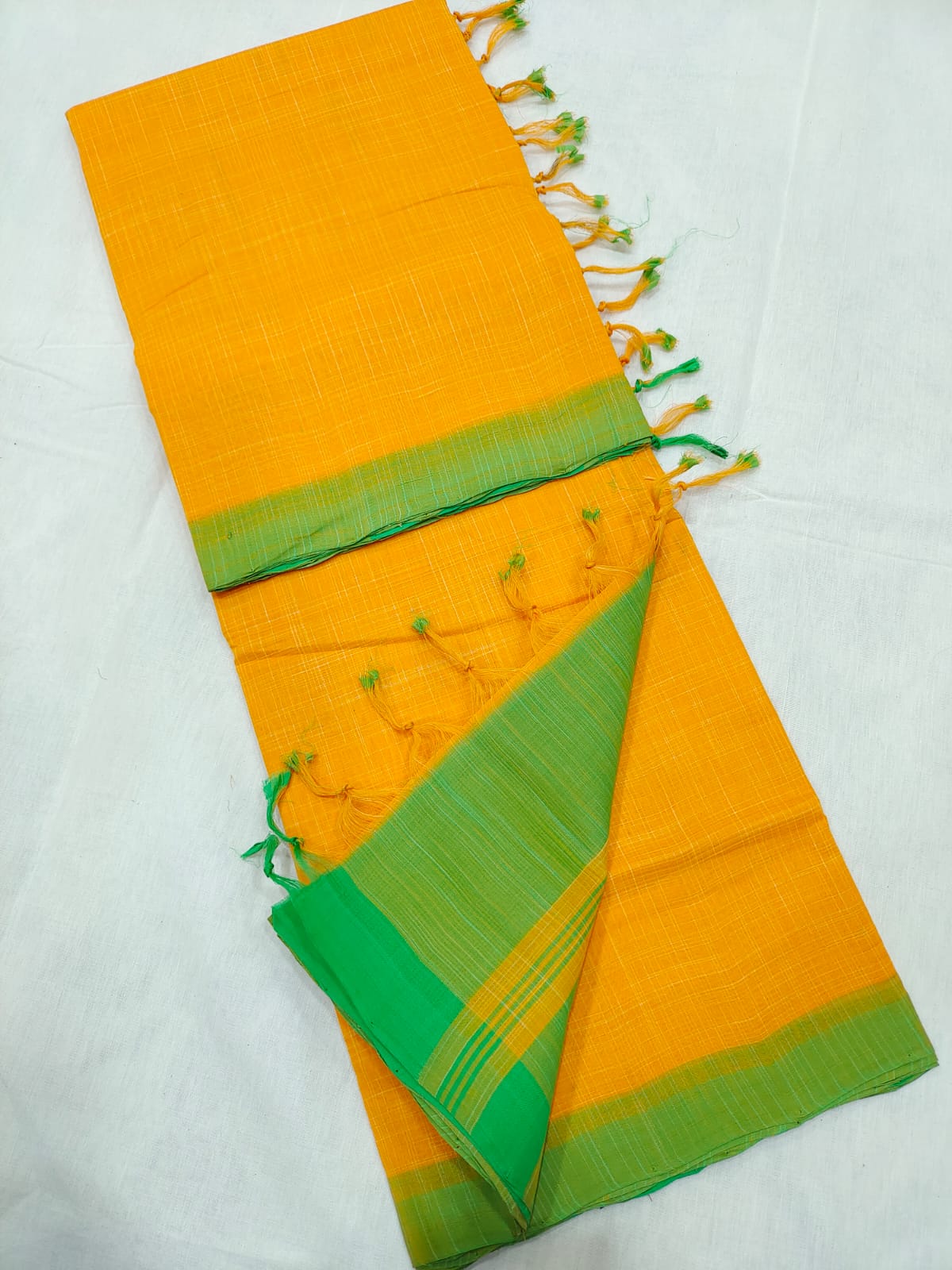 Mangalagiri cotton beautiful self ikkat saree