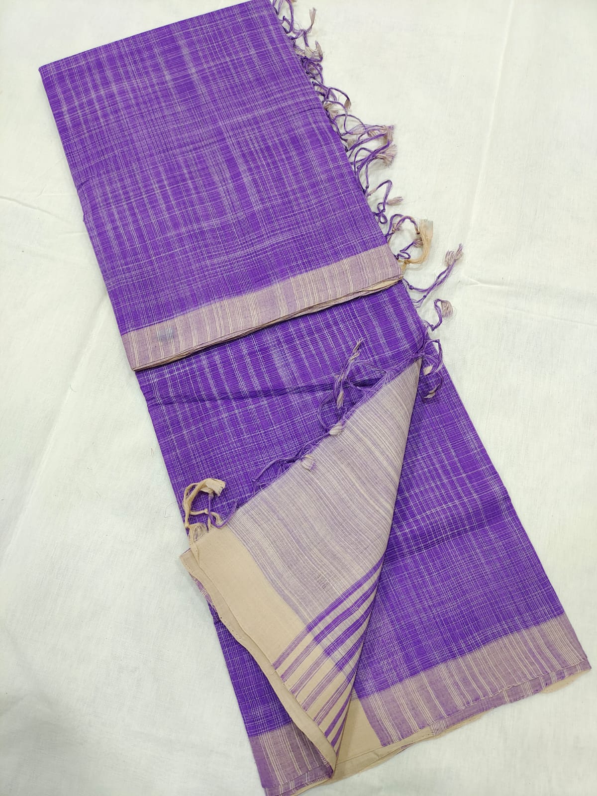 Mangalagiri cotton beautiful self ikkat saree